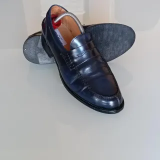 Mocassini Uomo Melluso Tg 43 Blu Made in Italy