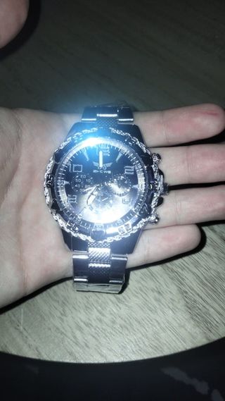 Reloj Zhowe Plata y Azul