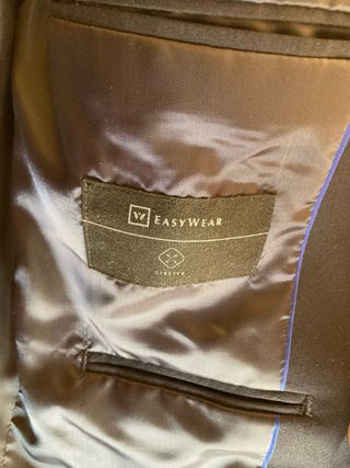 Traje Corte Inglés Azul Marino Talla 46