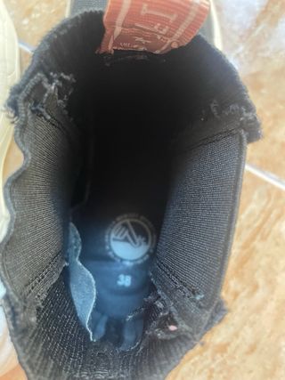 Botín escarpín mujer negro y blanco