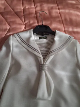 Traje de comunión blanco marinero