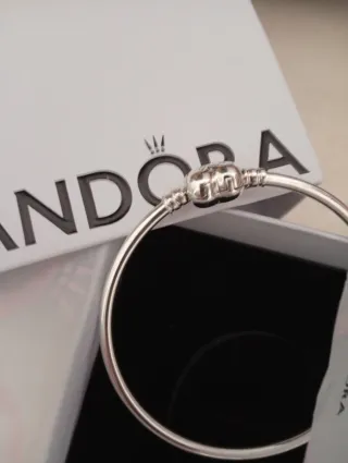 Pulsera Pandora Rígida Plata 20cm Con garantía