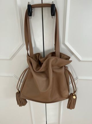 Bolso Piel Beige
