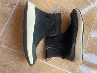 Botín calcetín negro mujer