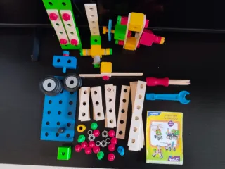 Juego Construcción Vehículos Madera