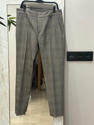 Pantalón pitillo Zara cuadros señora