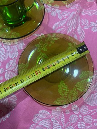 Set di 6 tazze da caffè Duralex in vetro verde