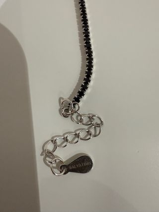 Pulsera Plata con Circonitas Negras