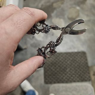 Forbici uva argentate vintage