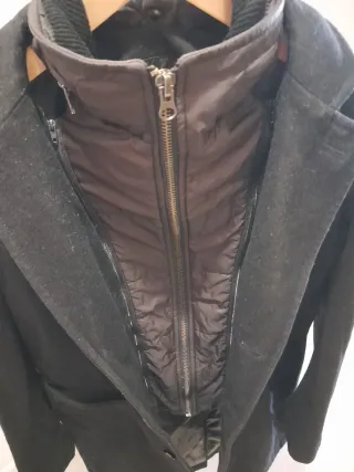 Estupenda Chaqueta larga abrigo hombre,Easy Wear