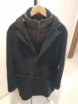 Estupenda Chaqueta larga abrigo hombre,Easy Wear