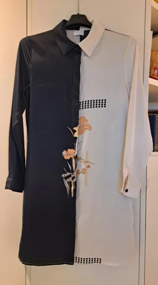 Camicia lunga bicolore Anonyme