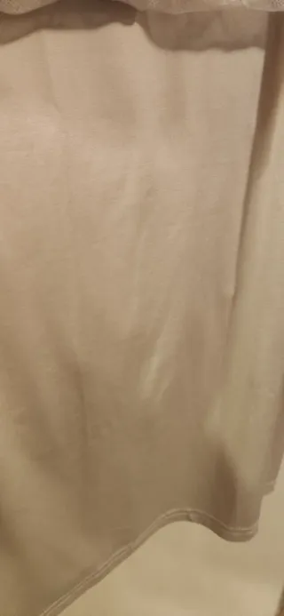 Blusa de encaje blanca talla única