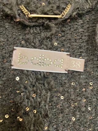 Chaqueta BDBA punto con lentejuelas