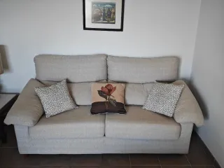 Divano letto 3 posti + divano 2 posti beige