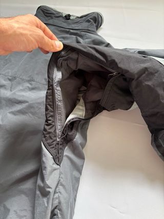 Abrigo Columbia gris y verde