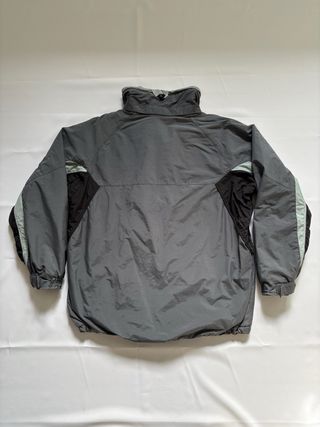 Abrigo Columbia gris y verde