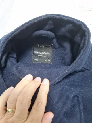 Abrigo paño Lefties azul