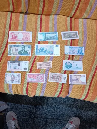 Lotto di collezione di banconote non circolanti