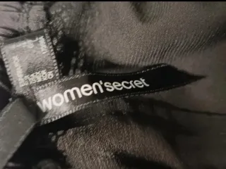 Camisón de encaje negro talla L