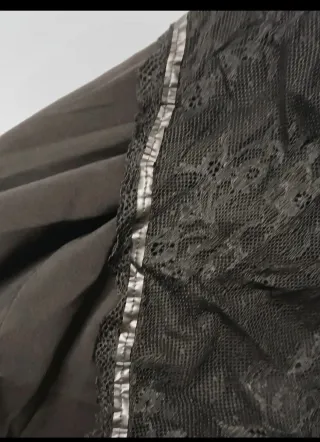 Camisón de encaje negro talla L