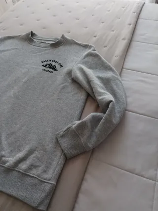 Sudadera gris Backwoods Club Colorado Talla L