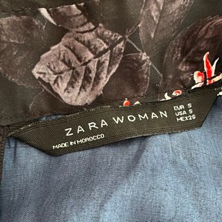 Vestido floral estilo chino Zara Talla M