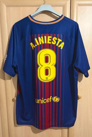 Camiseta FC Barcelona Iniesta últ. año ORIGINAL