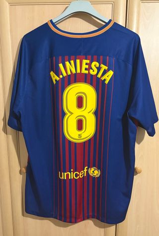 Camiseta FC Barcelona Iniesta últ. año ORIGINAL