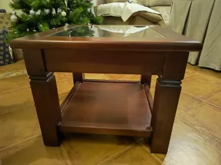 Mesa de centro madera y cristal