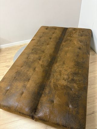 Divano letto 2 posti marrone