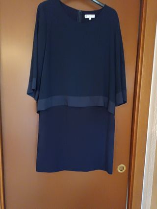 Massimo Dutti Abito Donna Blu Taglia L