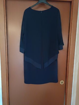 Massimo Dutti Abito Donna Blu Taglia L