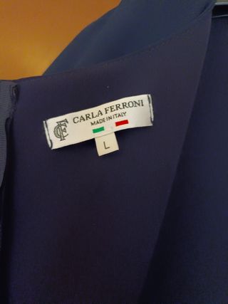 Massimo Dutti Abito Donna Blu Taglia L