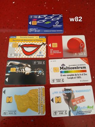 7 Carte Telefoniche Spagna