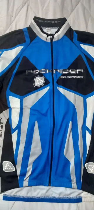 Maillot Ciclismo Rockrider Azul Negro