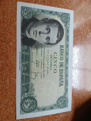 Billete 5 Pesetas 1951 Banco de España
