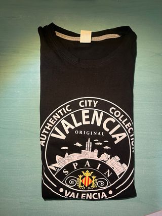 Camiseta Valencia España Negra Talla M