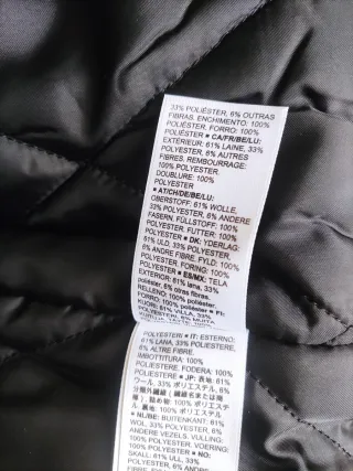 Abrigo marinero azul oscuro