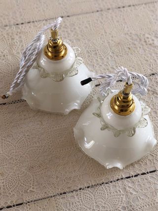 Coppia Lampade Sospensione Vintage
