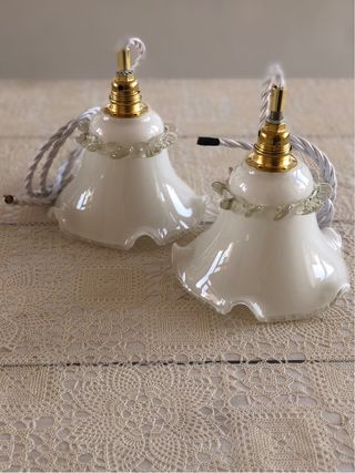 Coppia Lampade Sospensione Vintage