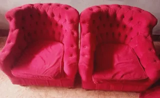 AFFARE! 2 Poltrone Chesterfield Rosse