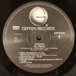 Vinilo Nirvana In Utero Indie