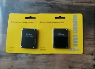 2 Tarjetas Memoria 128MB PS2 Nuevas.