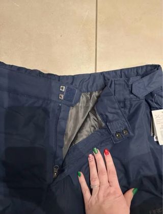 Pantaloni da neve blu curvy