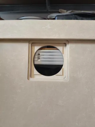 Plato de ducha beige mármol antideslizante