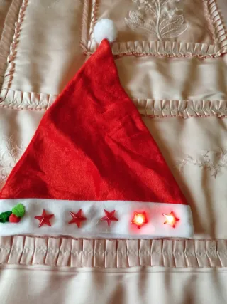 Gorro Papá Noel Luminoso Navideño