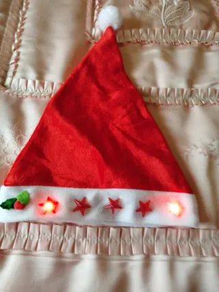 Gorro Papá Noel Luminoso Navideño