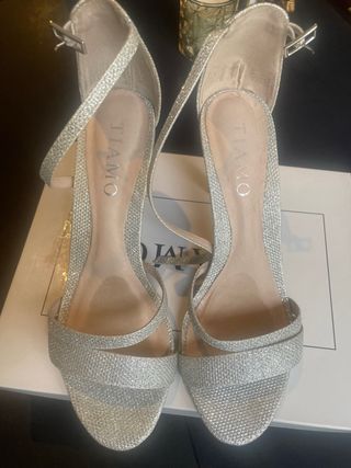 Zapatos de tacón Tiamo Plata Talla 39