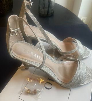 Zapatos de tacón Tiamo Plata Talla 39